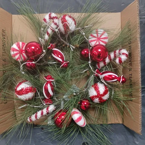 CANDY CANE CHRISTMAS WREATH