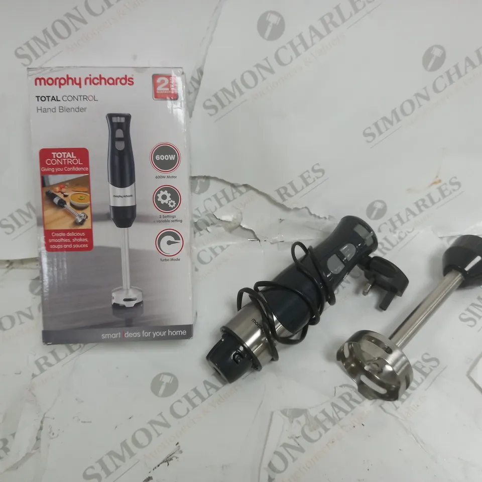 BOXED MORPHY RICHARDS TOTAL CONTROL HAND BLENDER
