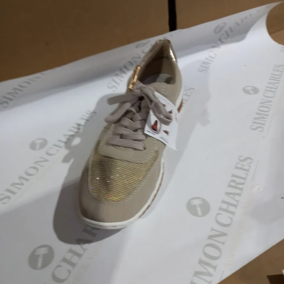 BEIGE RIEKER TRAINERS SIZE 6 