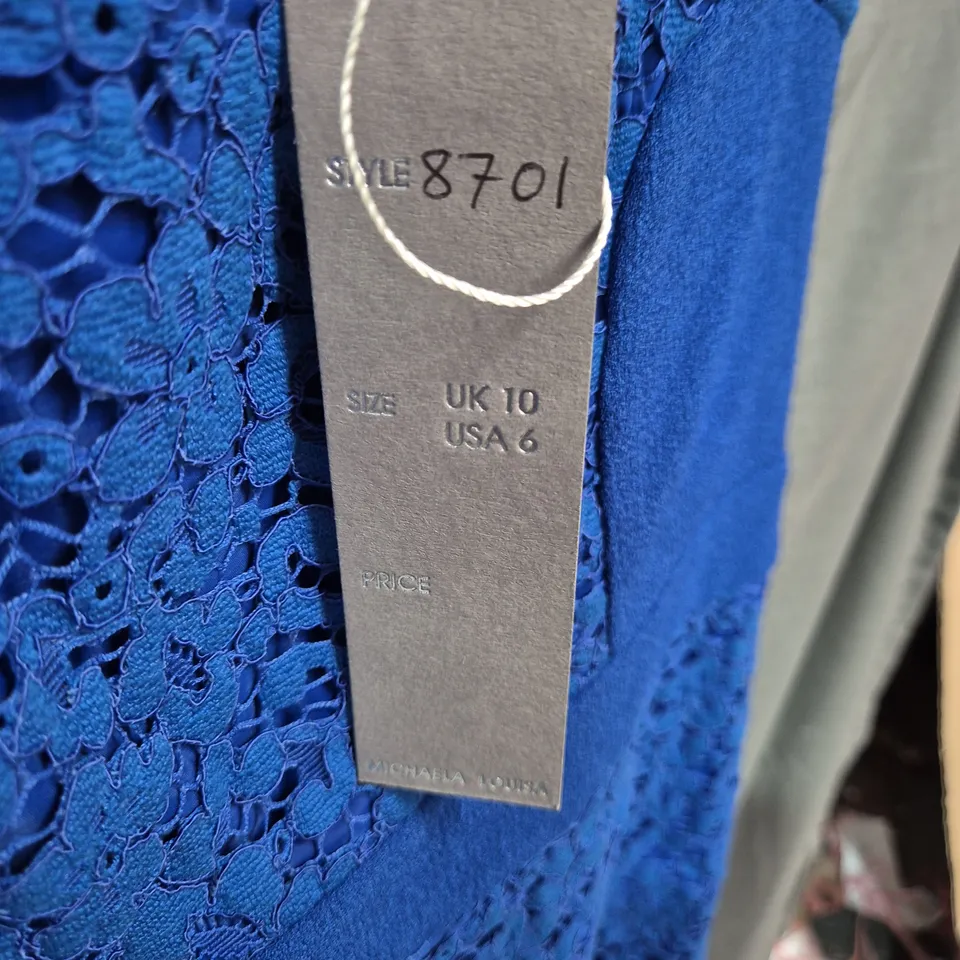 MICHAELA LOUIKA BLUE LACE DRESS – WOMEN'S, UK 10 (USA 6)