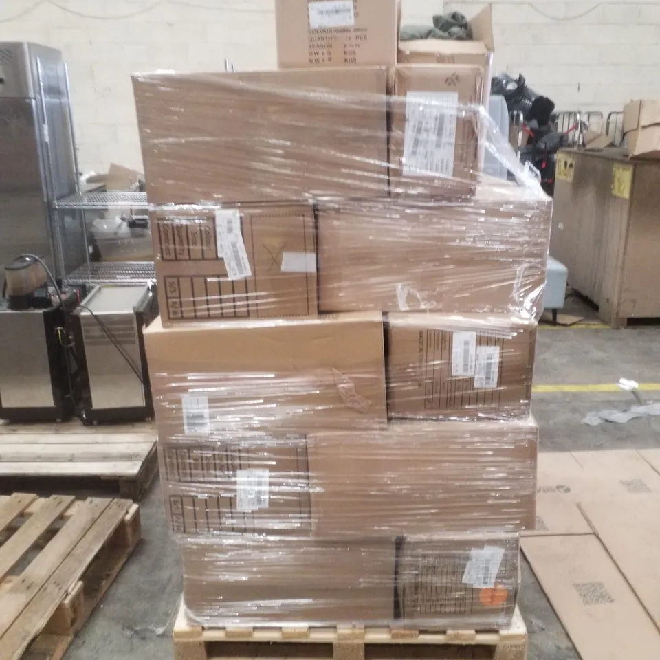 PALLET OF APPROXIMATELY 271 BRAND NEW WOMEN'S QUALITY DESIGNER CLOTHING ITEMS TO INCLUDE; JD WILLIAM'S PADDED COAT, JD WILLIAM'S MESH BLOUSE, JD WILLIAM'S SEQUIN CARDIGAN