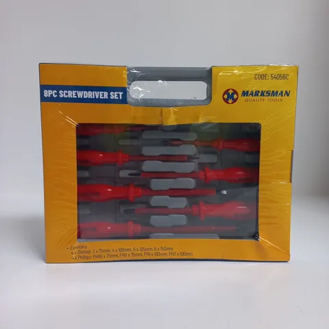 MARKSMAN 8PC SCREWDRIVER SET - YELLOW BOXED TOOL KIT