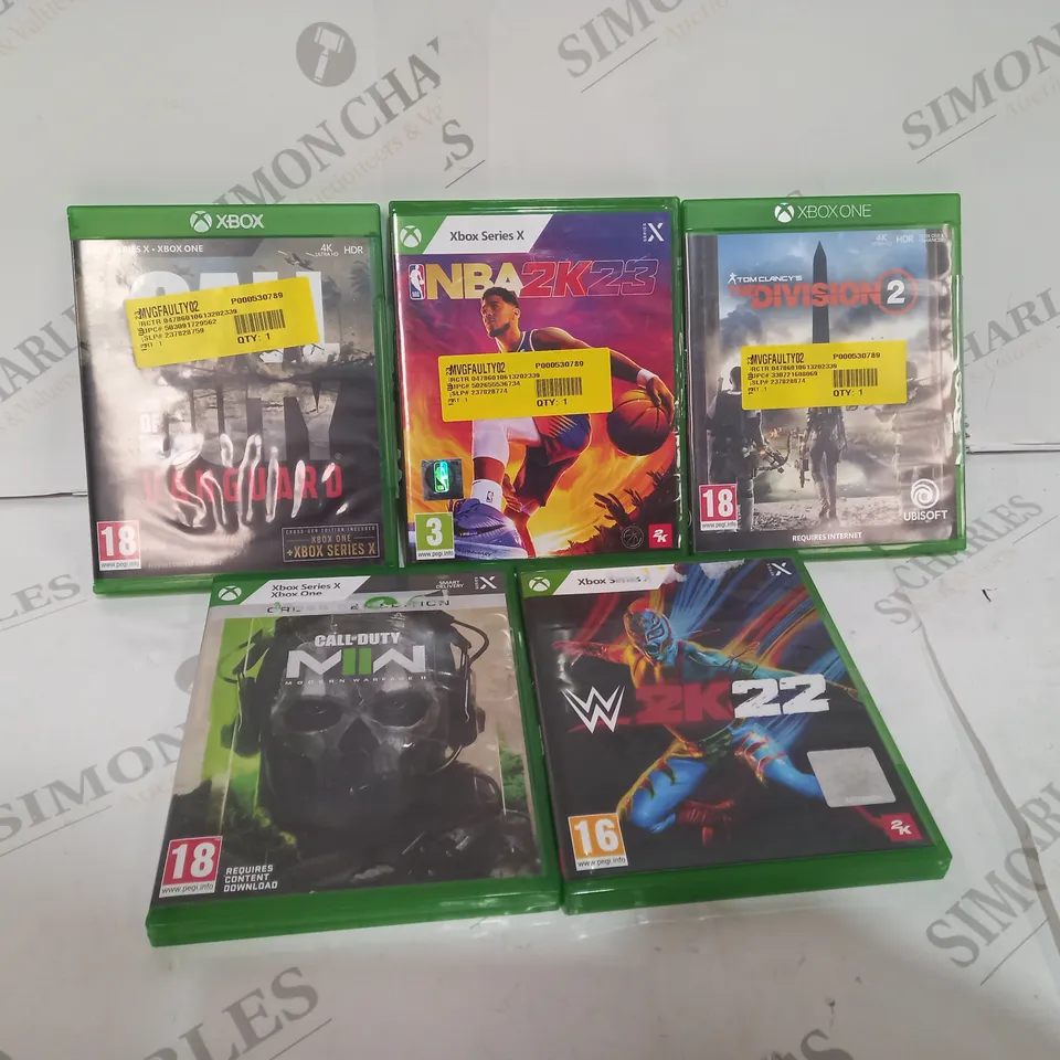 5 ASSORTED XBOX GAMES