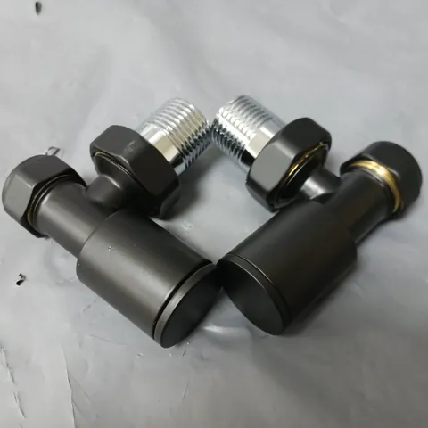 DURATHERM BLACK ANGLED RADIATOR VALVES