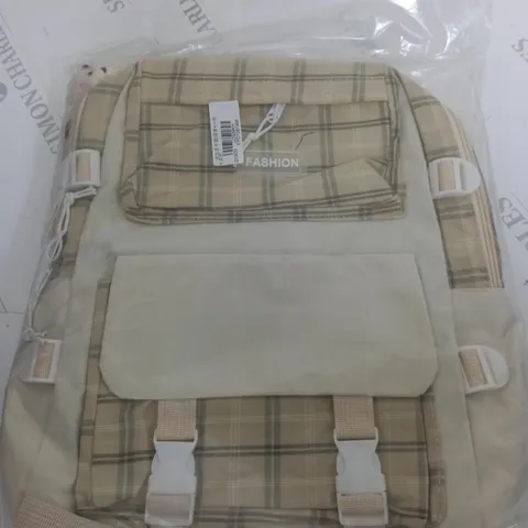 FASHION CREAM BACKPACK BAGGED