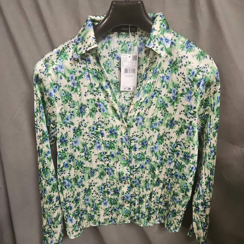 MANGO MNG FLORAL PRINT WOMEN'S BLOUSE, UK 8