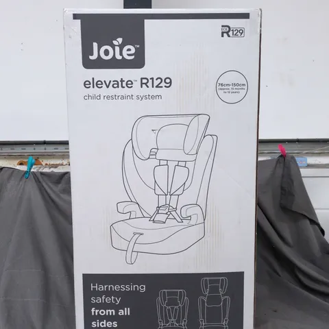 BOXED AS NEW JOIE ELEVATE R129 CHILD CAR SEAT