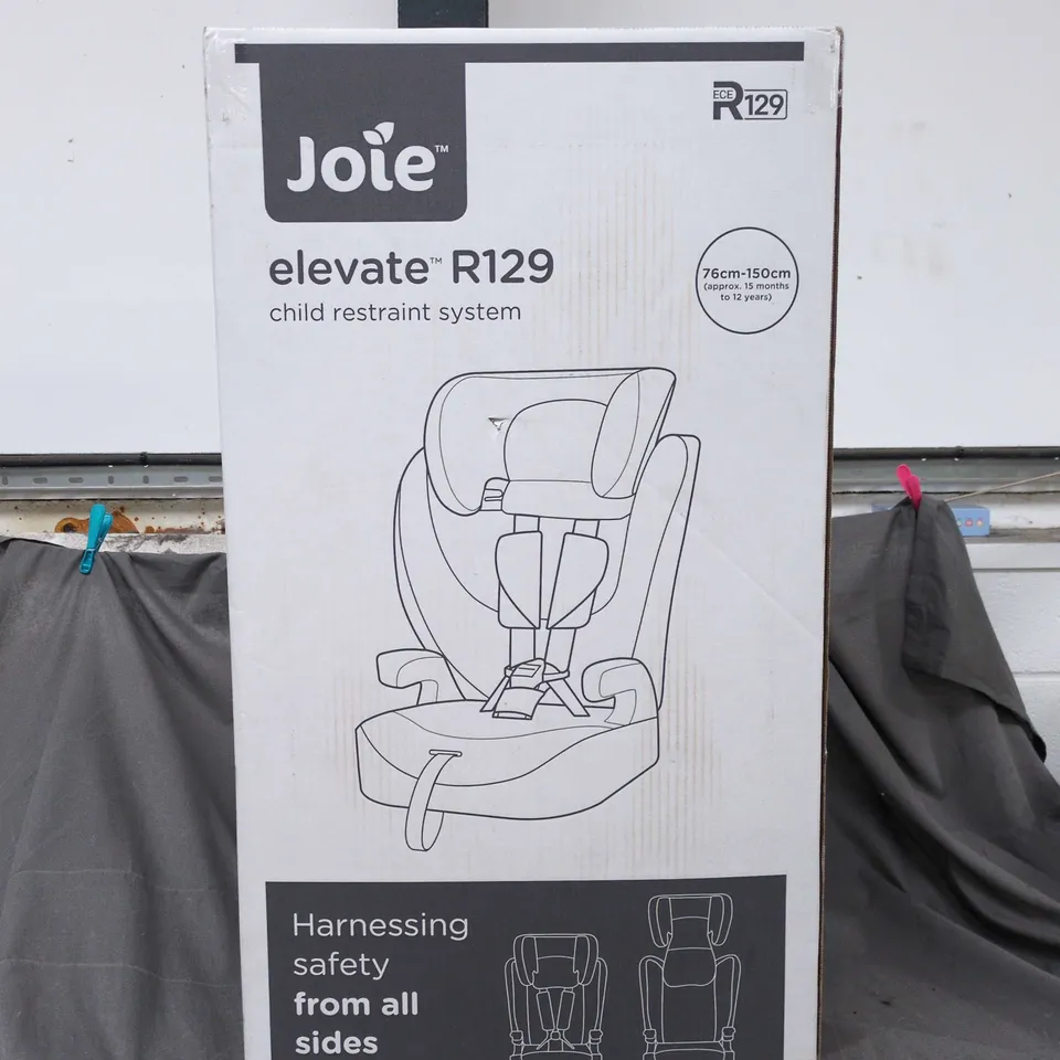 BOXED AS NEW JOIE ELEVATE R129 CHILD CAR SEAT