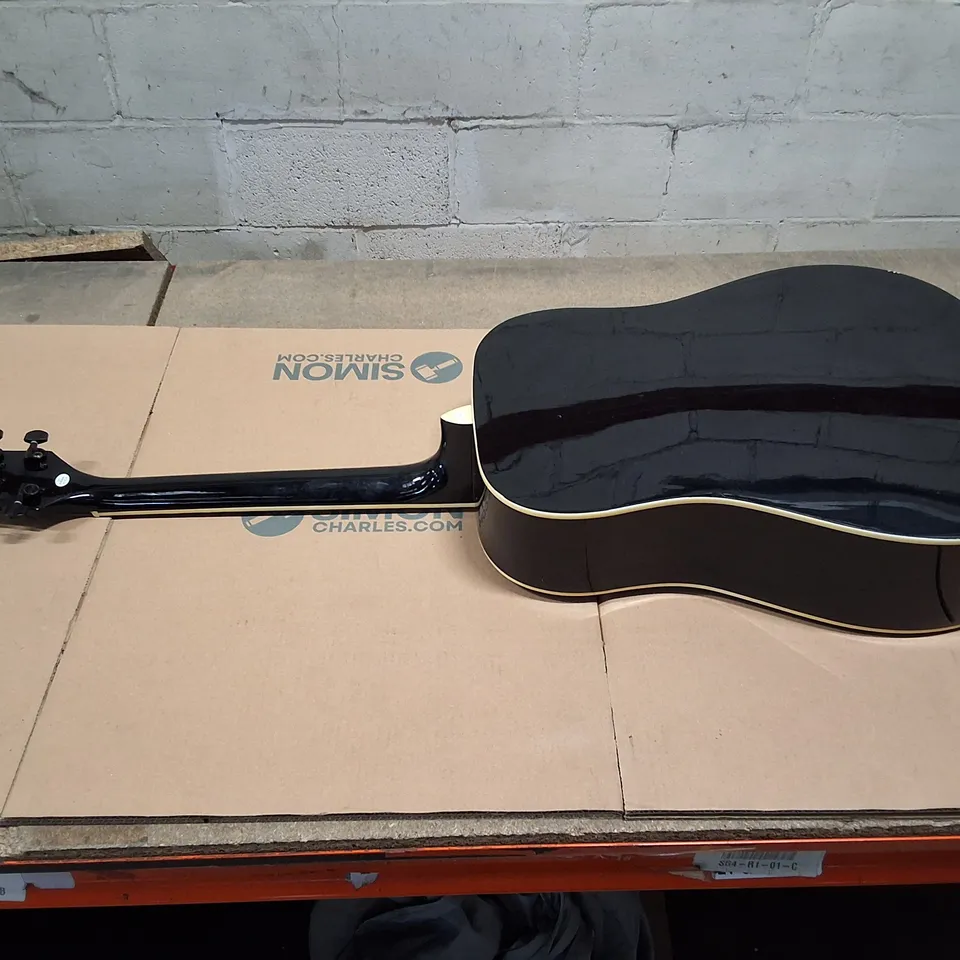 STAGG HANDMADE ACOUSTIC GUITAR SW203BK PACK 2 – BLACK