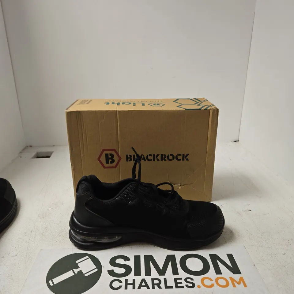 BLACKROCK TRAINERS – BLACK MESH, BOXED - UK 10