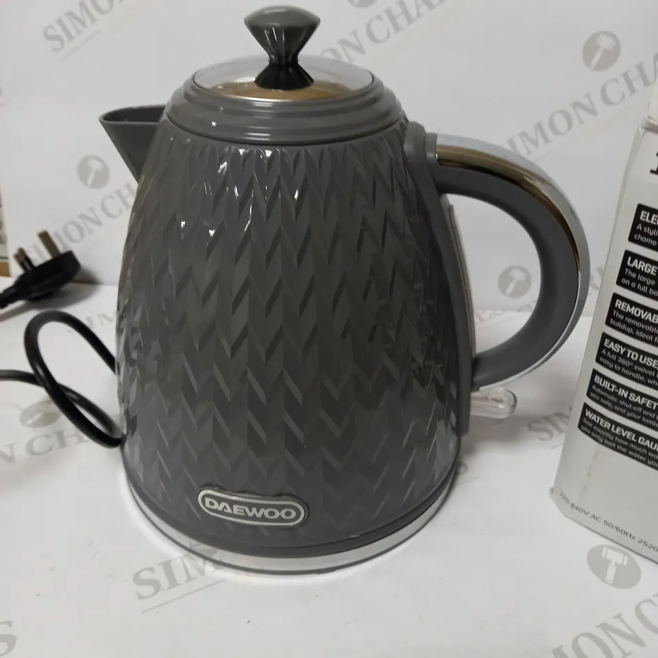 DAEWOO 1.7L JUG KETTLE GREY 