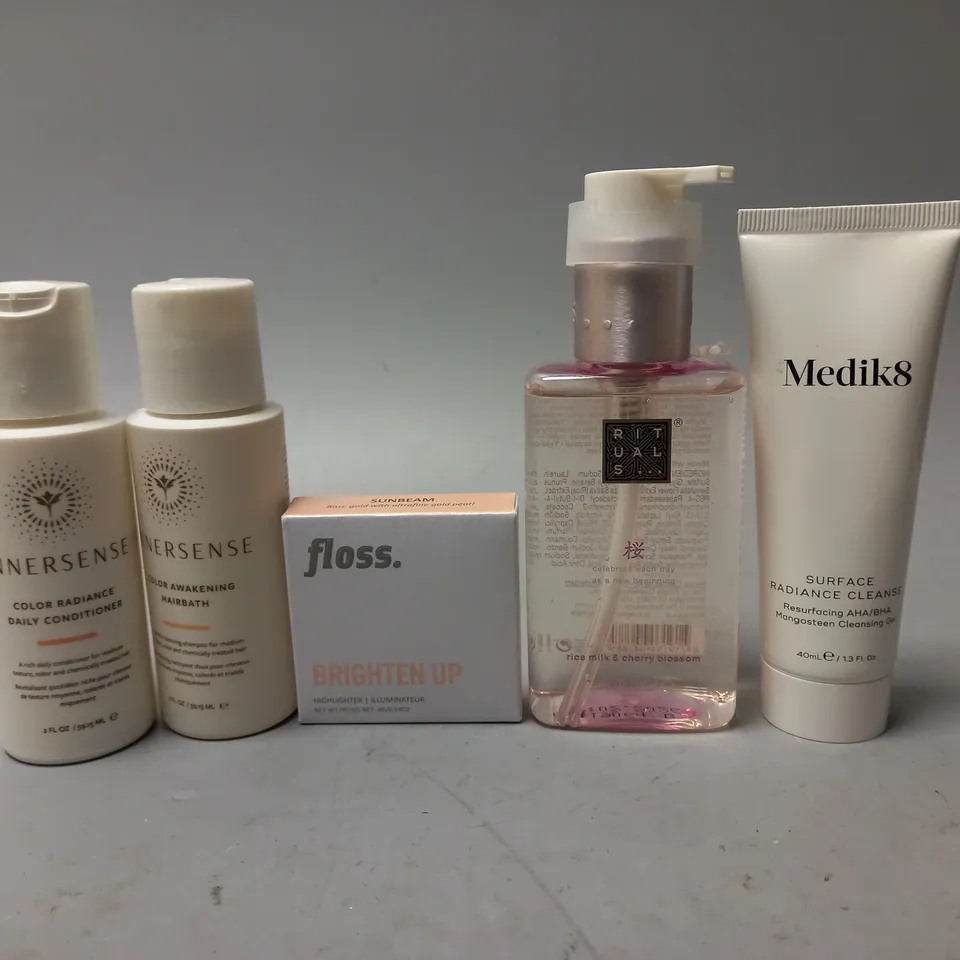 BOXED GLOSSYBOX TO INCLUDE - MEDIK8 SURFACE RADIANCE CLEANSE - RITUALS HAND WASH - INNERSENSE HAIRBATH ETC
