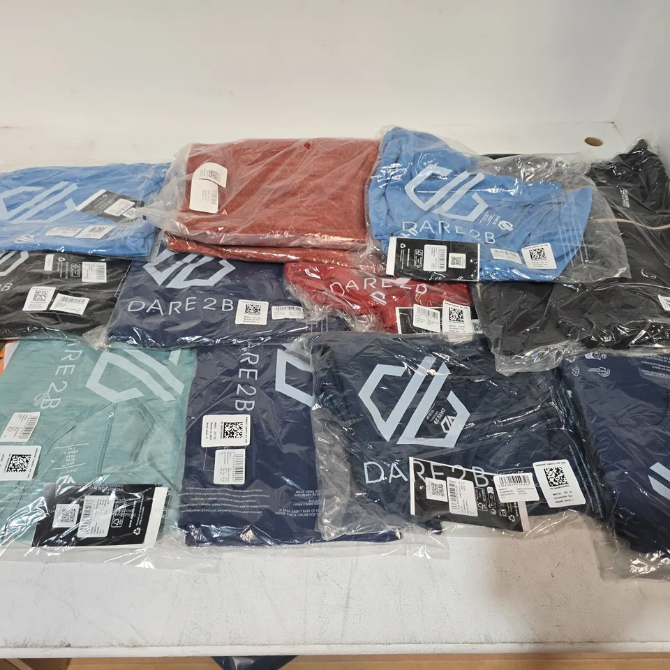 LOT OF APPROXIMATELY 20 ASSORTED BRAND NEW REGATTA AND DARE2BE CLOTHING ITEMS
