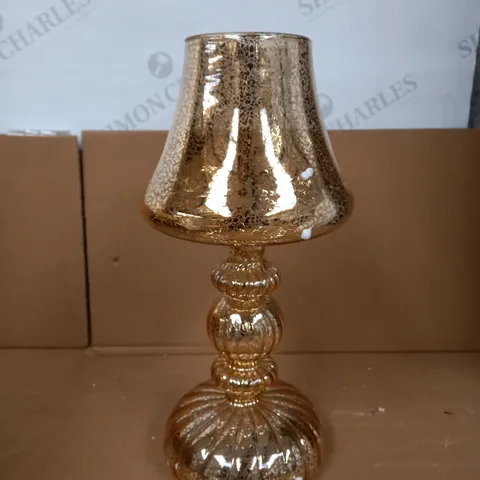 HOME REFLECTIONS PRE-LIT LED MERCURY GLASS LAMP GOLD