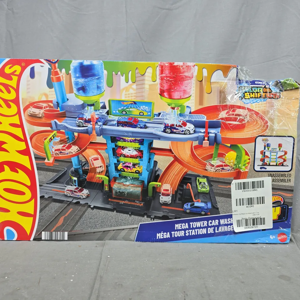 HOT WHEELS MEGA TOWER CAR WASH 