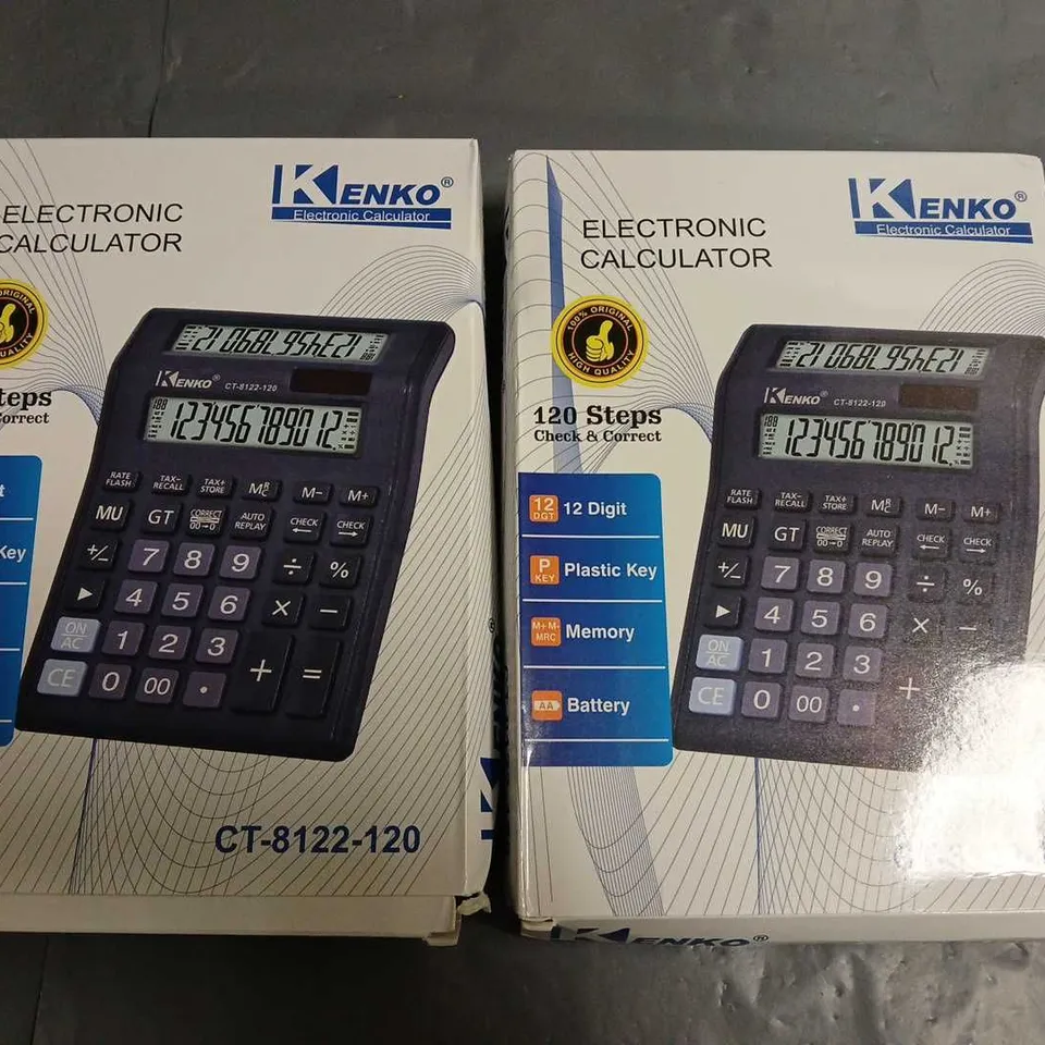 LOT OF 2 KENKO ELECTRONIC CALCULATORS