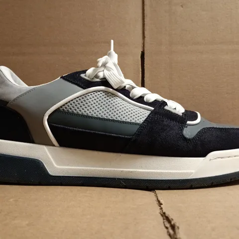 PAIR OF ARNE TRAINERS IN NAVY/GREY/BLACK/WHITE SIZE UK 10