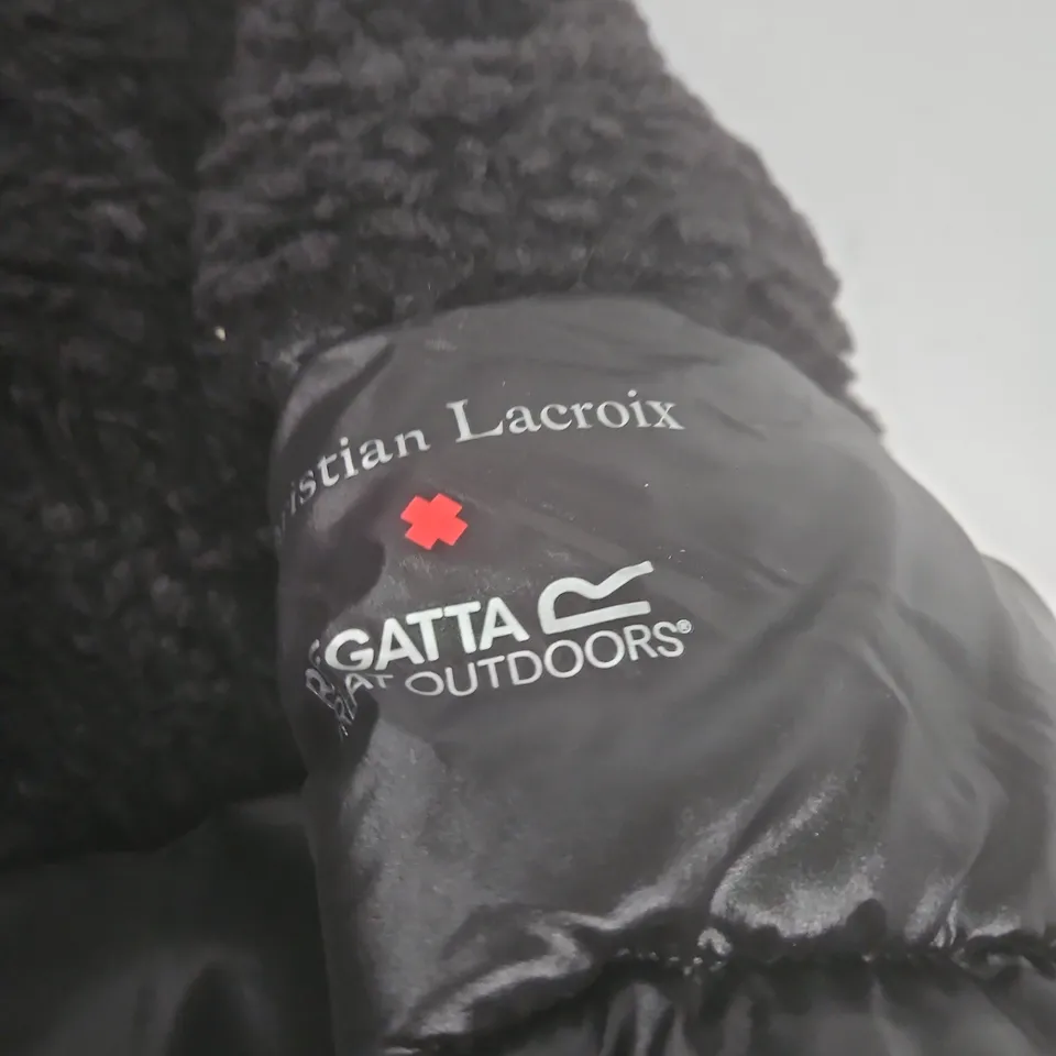 CHRISTIAN LACROIX X REGATTA GREAT OUTDOORS PUFFER JACKET – BLACK, UK 14