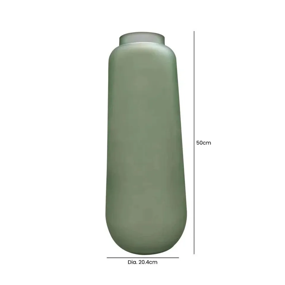 BOXED METRO LANE COERD FLOOR VASE - GREEN (1 BOX)