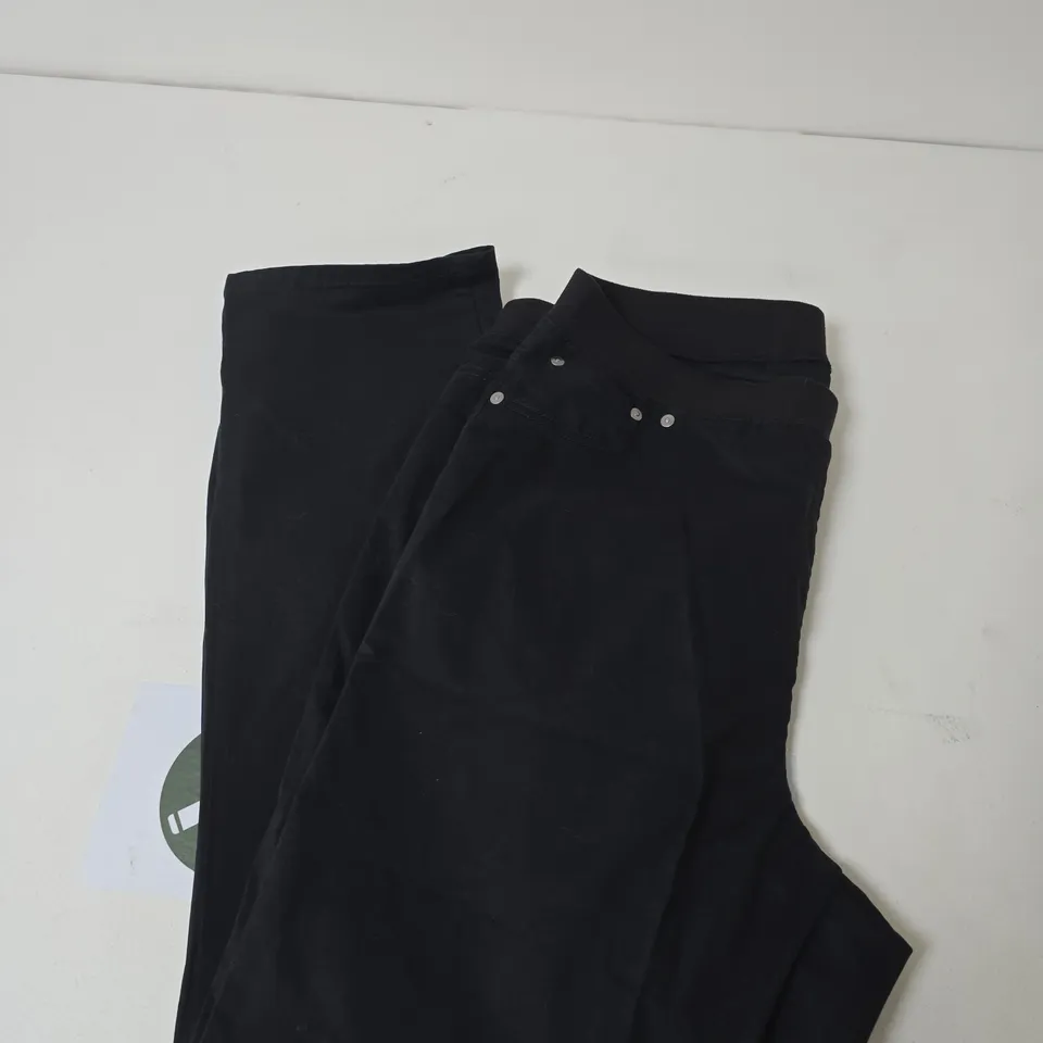 BONPRIX PULL ON TROUSERS BLACK SIZE 22