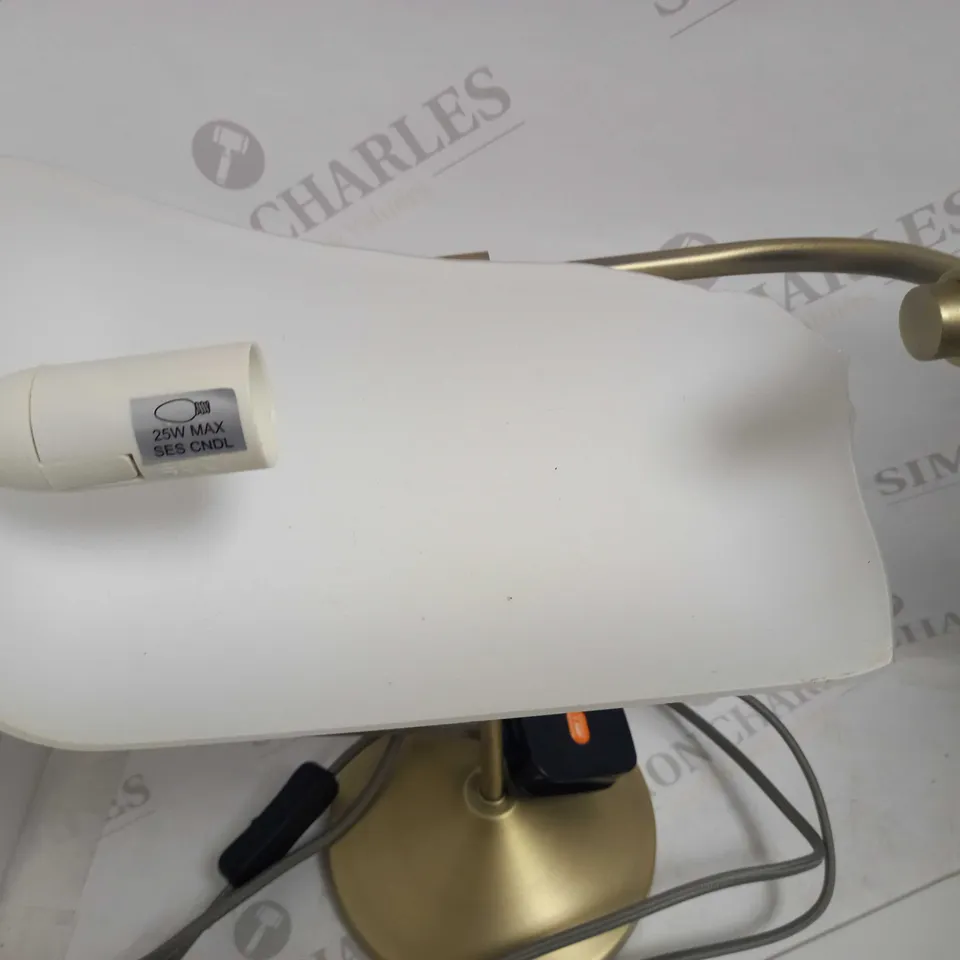 DESIGNER STYLE TABLE LAMP - GOLD EFFECT FINISH