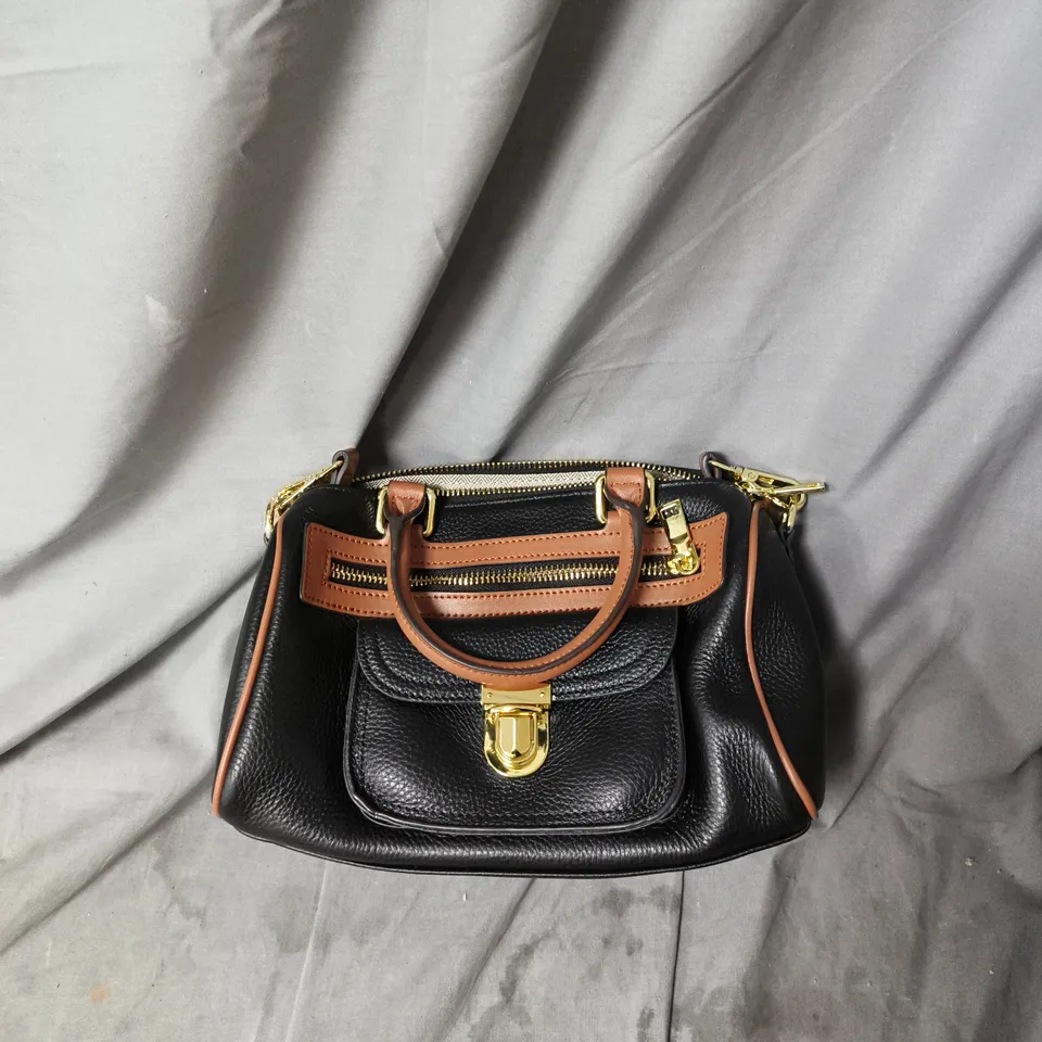 BOX OF APPROXIMATELY 15 ASSORTED ITEMS TO INCLUDE: WHITE HANDBAG AND BLACK HANDBAG