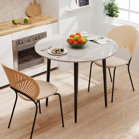 BOXED ANGLICA ROUND 80CM DINING TABLE