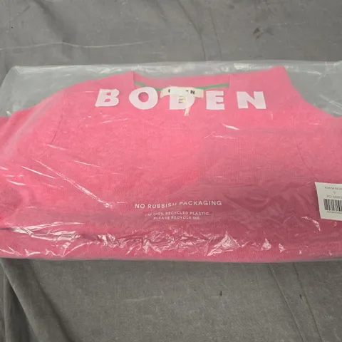 BODEN WOMEN’S PINK KNIT TOP – SIZE S 