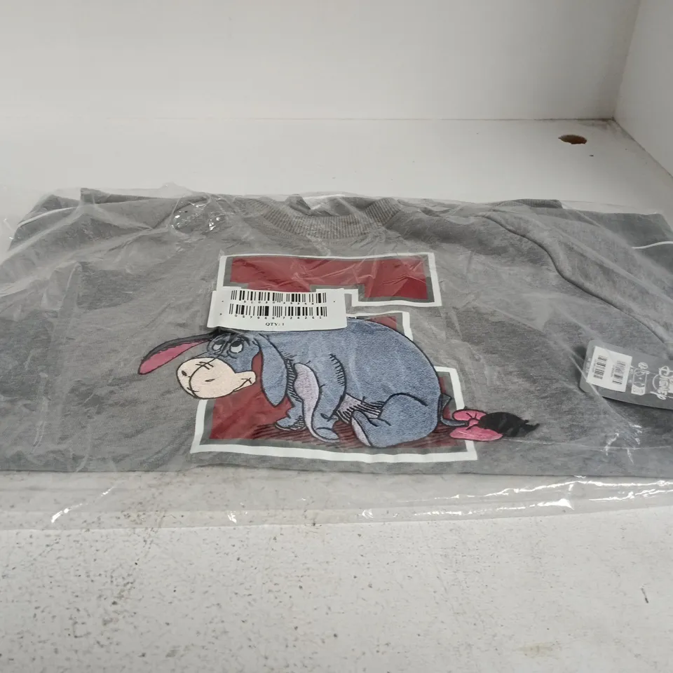DISNEY EEYORE GREY JUMPER - SIZE M