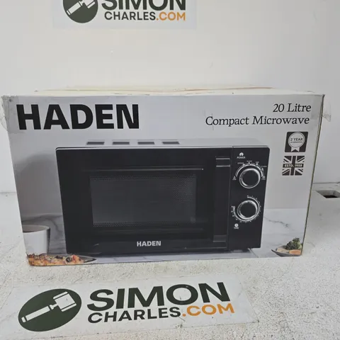 HADEN 20 LITRE COMPACT MICROWAVE – BOXED