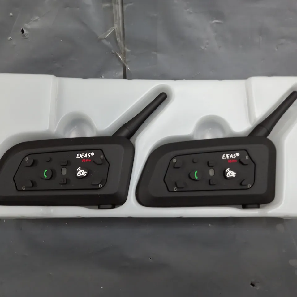SET OF 2 V6 MOTORCYCLE HELMET INTERCOM WIRELESS BLUETOOTH MOTORCYCLE INTERCOM HEADSET