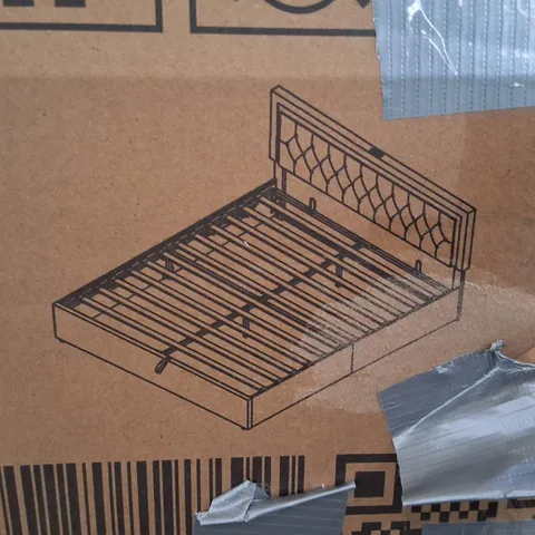 BOXED UPHOLSTERED BED FRAME (SIZE UNSPECIFIED, 2 BOXES)