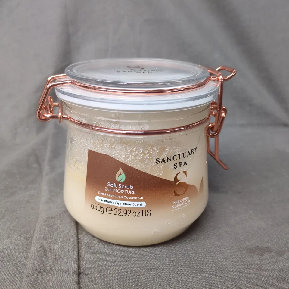 SANCTUARY SPA SALT SCRUB - DEAD SEA SALT & COCONUT OIL