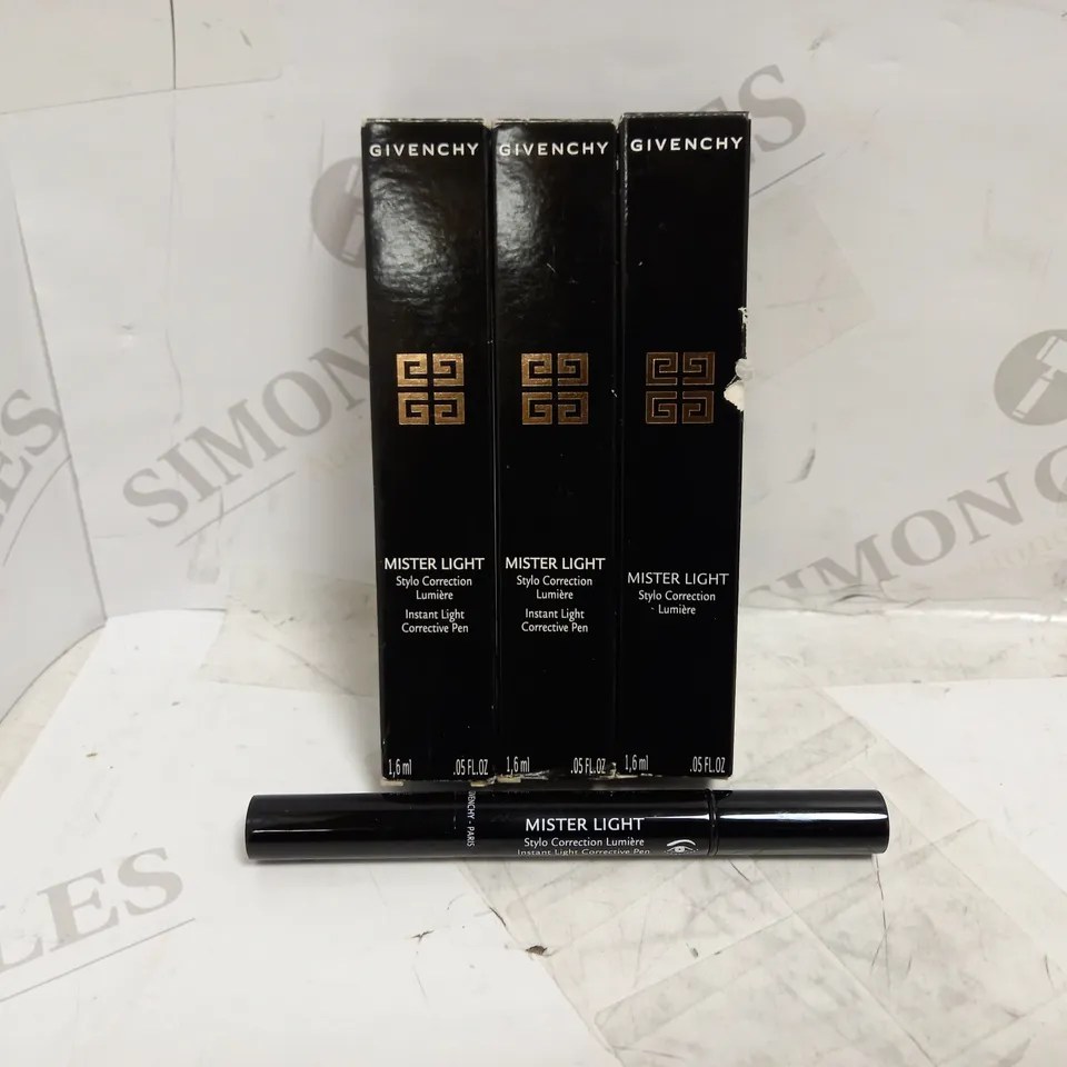 LOT OF 3 GIVENCHY MISTER LIGHT CORRECTIVE PEN IN 6 MISTER CINNAMON