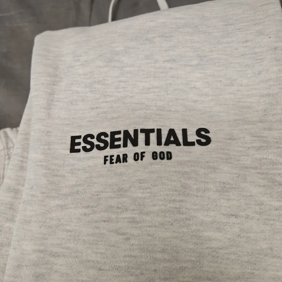 ESSENTIALS FEAR OF GOD GREY JOGGERS XS WITH TAGS