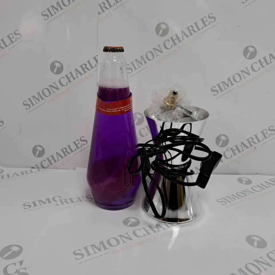 BOXED METALLIC LAVA LAMP 14.5-INCH