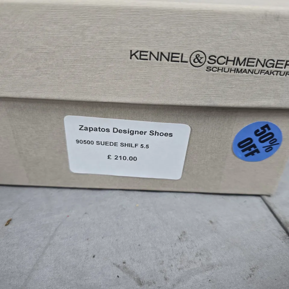 KENNEL & SCHMENGER SUEDE SANDALS – WOMEN'S, UK 5.5, GREY