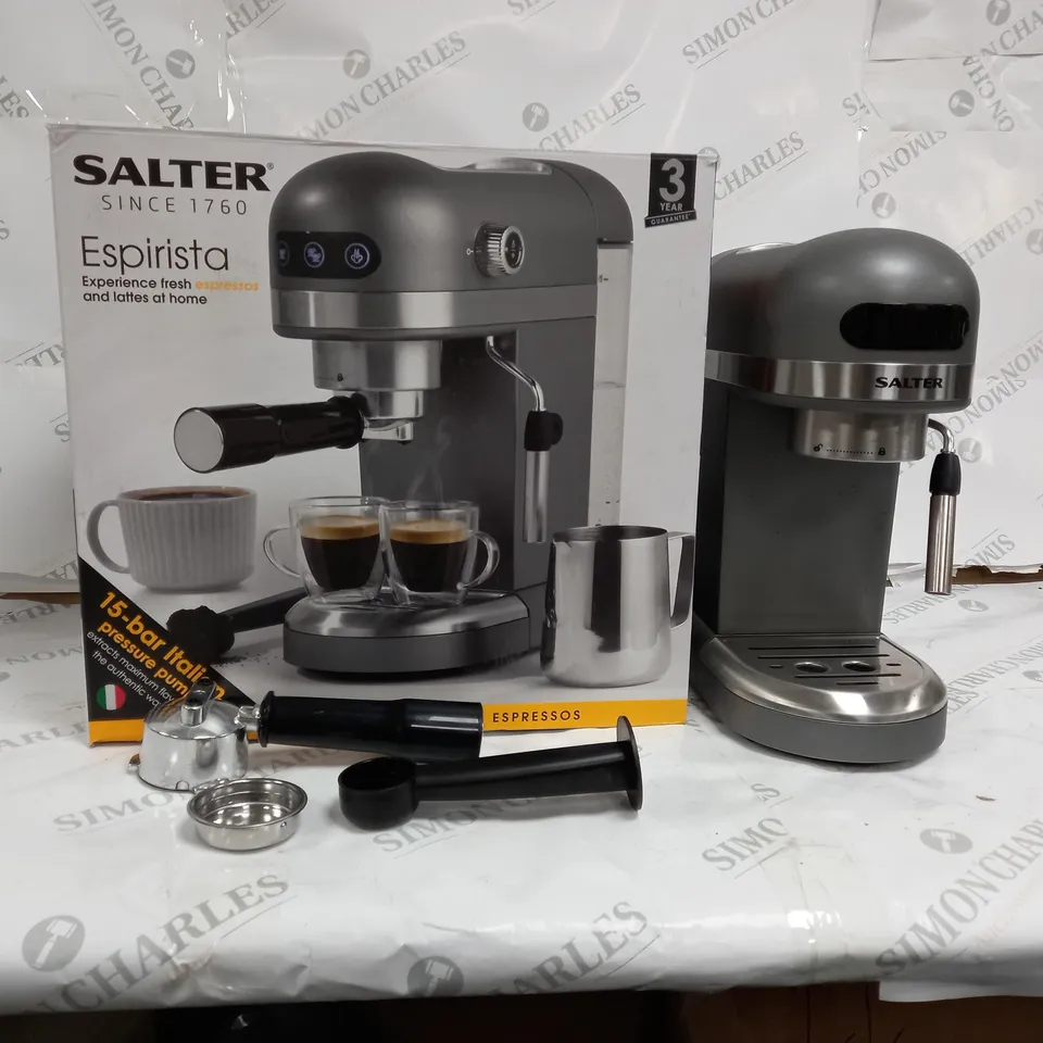 BOXED SALTER ESPIRISTA ESPRESSO MACHINE 