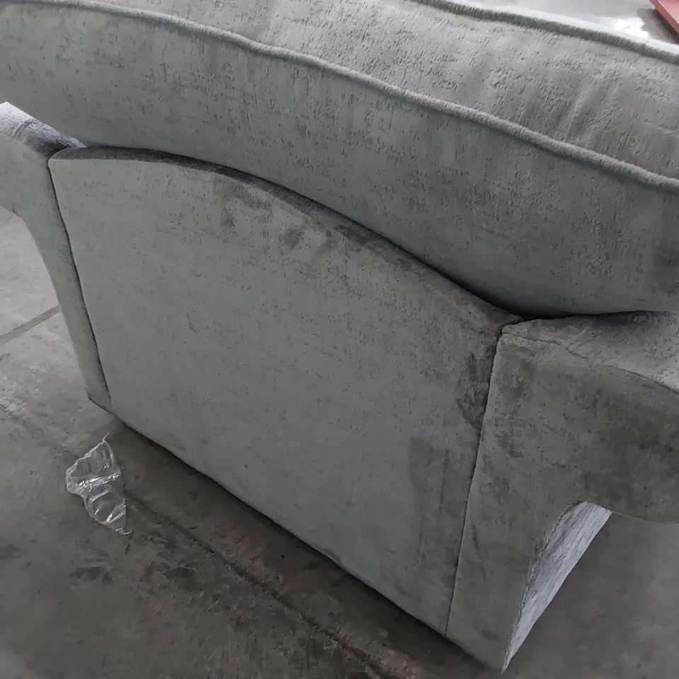 DESIGNER SNUGGLER CHAIR SILVER FABRIC 