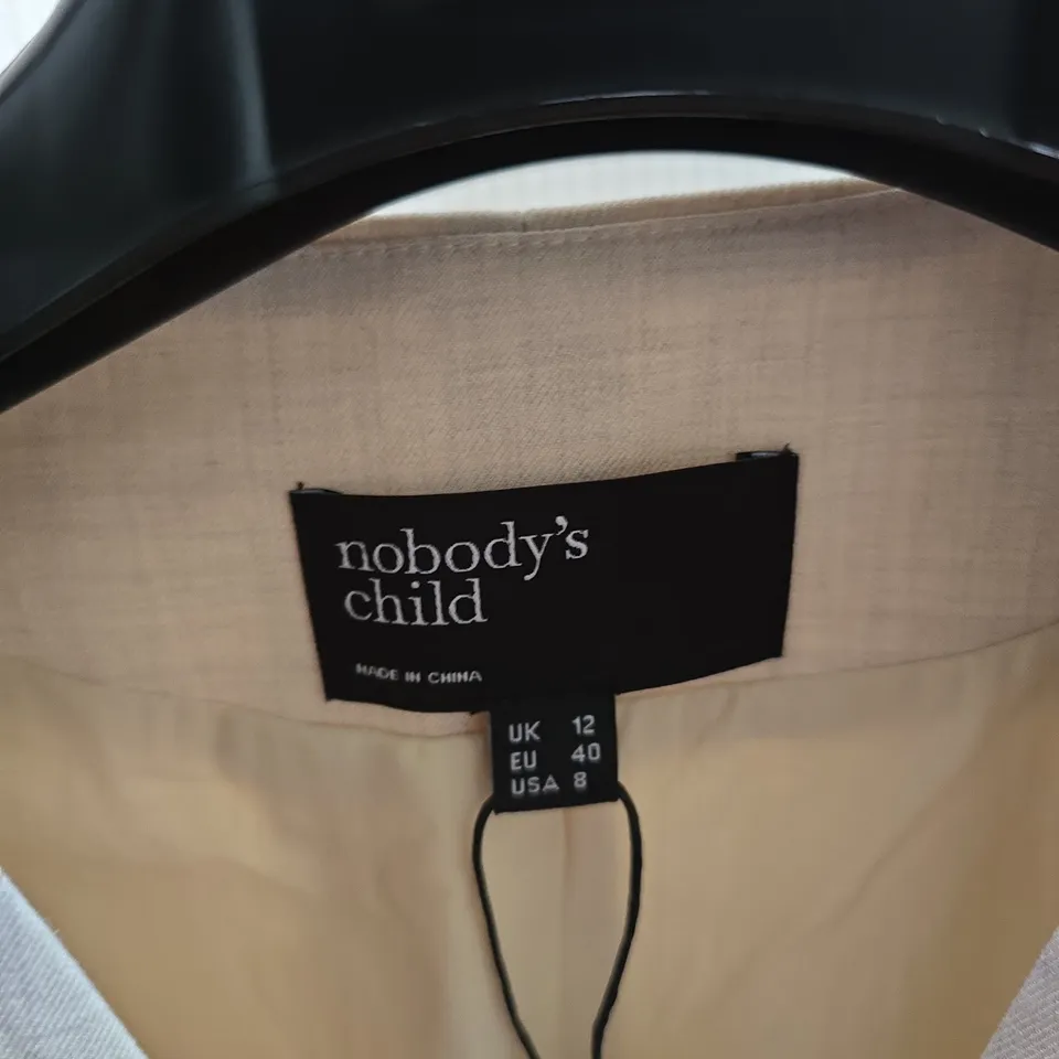 NOBODY'S CHILD BEIGE SLEEVELESS WAISTCOAT UK 12