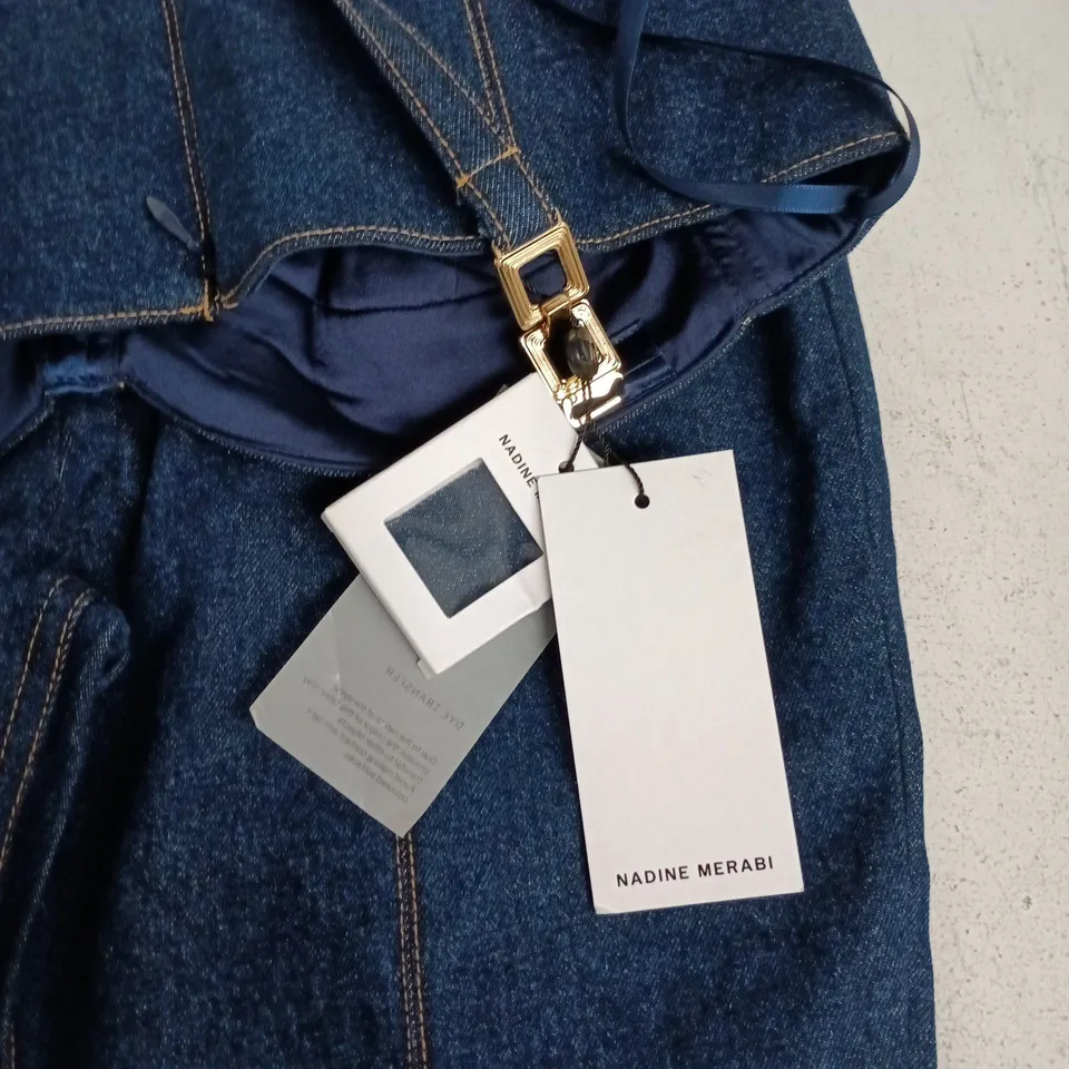 NADINE MERABI DENIM DRESS – BLUE UK 10