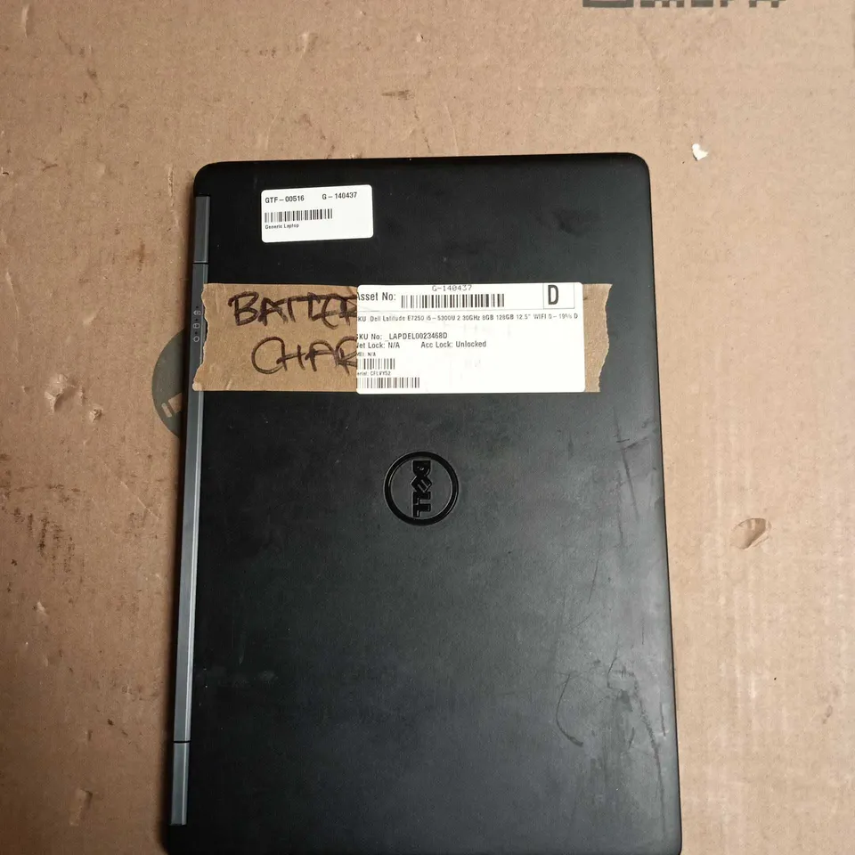 UNBOXED DELL LATITUDE E7250 LAPTOP, I5-5300U, 8GB RAM, 128GB SSD, 12.5-INCH DISPLAY