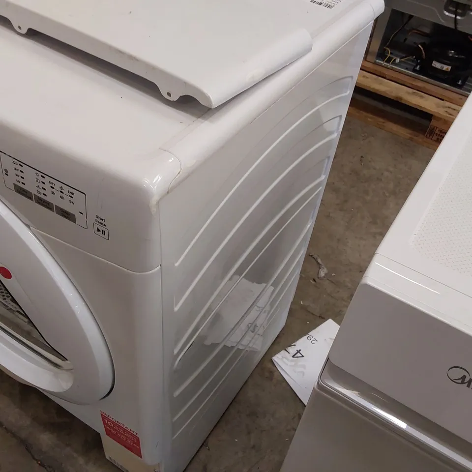 HOOVER HLEV8LG 8KG VENTED TUMBLE DRYER, WHITE, LED DISPLAY [ENERGY CLASS C]