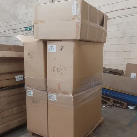 PALLET CONTAINING A LARGE QUANTITY OF ASSORTED CHAIR PARTS