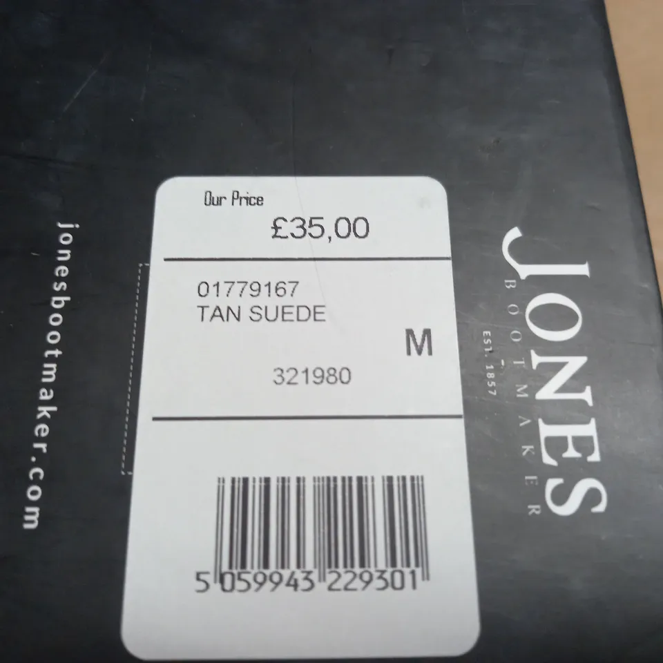 JONES TAN SUEDE BELT - M