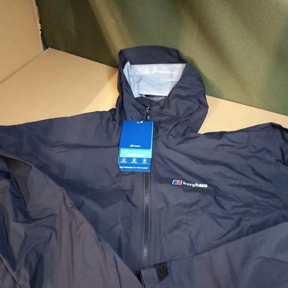 BERGHAUS BLACK WATERPROOF JACKET - XXL