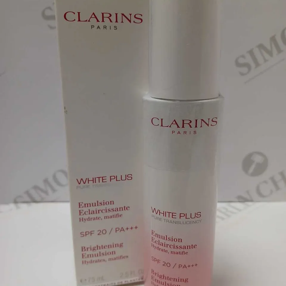CLARINS WHITE PLUS TOTAL LUMINESCENT BRIGHTENING HYDRATING EMULSION CREAM 75ML