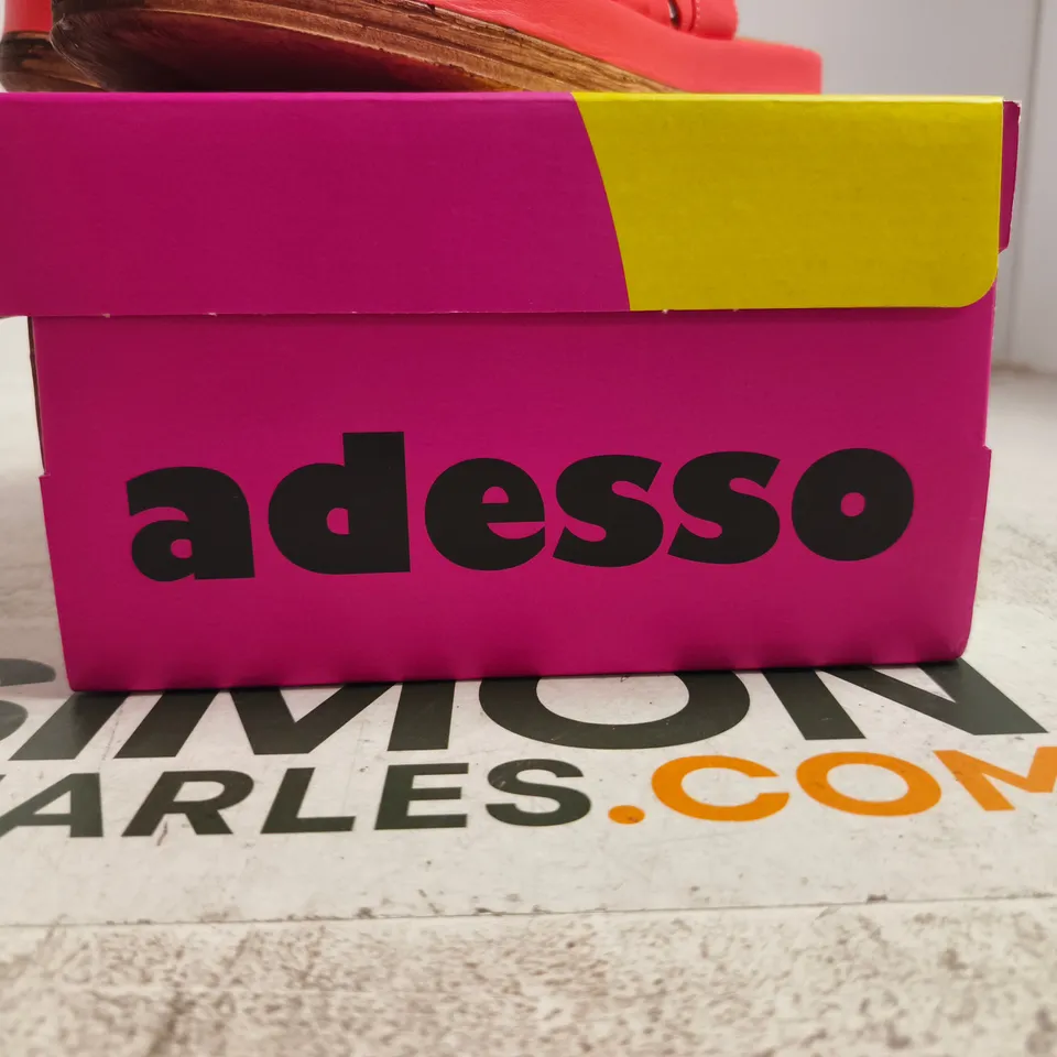 ADESSO RED/ORANGE SANDALS – WOMEN'S FOOTWEAR BOXED UK 7