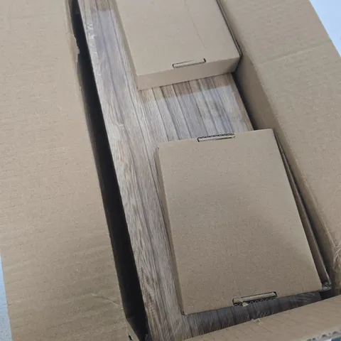WALL-MOUNTED SHELF KIT WITH BRACKETS AND BOARDS – TWO-SHELF SET