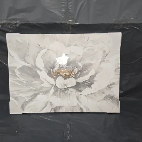 PRINTED CANVAS LARGE WHITE FLOWER (50X70CM) - COLLECTION ONLY